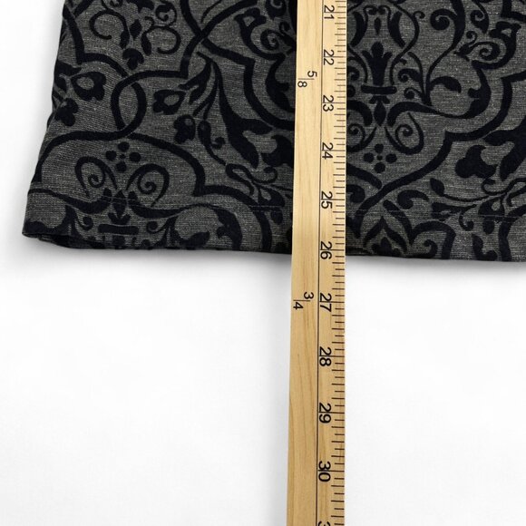 Lands' End Blouse Bow Front Navy Blue Design Mid length Sleeves Size 1X 16W-18W - Picture 9 of 14